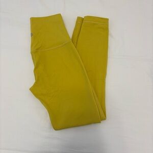 Lululemon Wunder Under Yellow Leggings